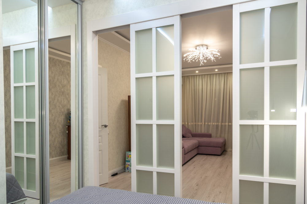 Двери в перегородку